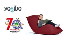 【ワインレッド】Yogibo Max 【豊前市制施行70周年記念】《豊前市》【株式会社Yogibo】　ヨギボー マックス ソファ クッション 枕 ベッド [VDI001-2]