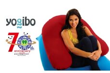 【レッド】Yogibo Support 【豊前市制施行70周年記念】《豊前市》【株式会社Yogibo】ヨギボー サポート ソファ クッション 枕 ベッド [VDI004-1]