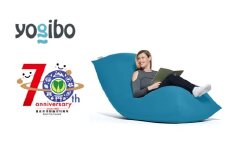 【アクアブルー】Yogibo Max 【豊前市制施行70周年記念】《豊前市》【株式会社Yogibo】　ヨギボー マックス ソファ クッション 枕 ベッド [VDI001-9]