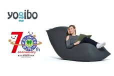 【ダークグレー】Yogibo Max 【豊前市制施行70周年記念】《豊前市》【株式会社Yogibo】　ヨギボー マックス ソファ クッション 枕 ベッド [VDI001-15]