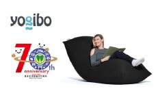 【ブラック】Yogibo Max 【豊前市制施行70周年記念】《豊前市》【株式会社Yogibo】　ヨギボー マックス ソファ クッション 枕 ベッド [VDI001-16]