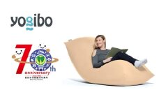 【クリームホワイト】Yogibo Max 【豊前市制施行70周年記念】《豊前市》【株式会社Yogibo】　ヨギボー マックス ソファ クッション 枕 ベッド [VDI001-17]
