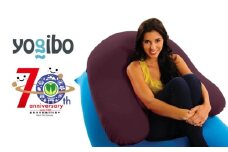 【ディープパープル】Yogibo Support 【豊前市制施行70周年記念】《豊前市》【株式会社Yogibo】ヨギボー サポート ソファ クッション 枕 ベッド [VDI004-12]