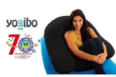【ブラック】Yogibo Support 【豊前市制施行70周年記念】《豊前市》【株式会社Yogibo】ヨギボー サポート ソファ クッション 枕 ベッド [VDI004-16]