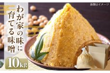 育てる味噌 10kg《豊前市》　【浦野醤油醸造元】みそ 米味噌 [VAV020]