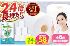 【北海道・沖縄・離島用】【隔月配送 全6回定期便】トイレットペーパー シングル 24ロール 長巻き 130m (6ロール×4パック) 宅配 エコワンタッチ コアレス 《豊前市》【大分製紙】日用品 消耗品 常備品 大容量 [VAA144]