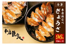 本店鉄なべ　冷凍ぎょうざ48個入り×2セット【040-0002】