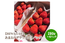 【2025年先行予約】あまおうデラックス(4パック)【044-0012】