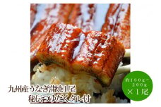 九州産うなぎ蒲焼1尾秘伝つゆだくタレ付【001-0308】