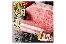 【厳選部位】【A4～A5】博多和牛サーロインブロック　約1kg【014-0057】