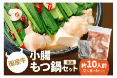 国産牛小腸もつ鍋セット（醤油）【082-0001】