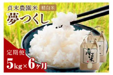 【6回定期便】貞末農園米（5kg×6ヶ月）夢つくし精白米【078-0003】