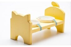 ペット用品 猫ちゃん想いの猫型 フードスタンド イエロー ペット 猫 ねこ
