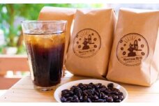 コーヒー 自家焙煎 Morrow珈琲 深煎り アイスコーヒー 珈琲豆 200g×3袋：粉
