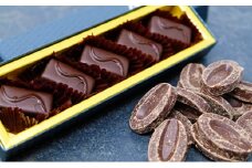 ボンボンショコラ5個(大葉)&フェーブ80g（コイン状チョコレート）／NICOchocolaterie チョコレート チョコレート専門店 ボンボンショコラ スイーツ お菓子 贈答用 ギフト お取り寄せ 福岡県 小郡市 