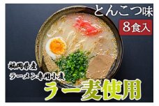 とんこつ ラーメン 福岡県産 ラー麦使用 とんこつラーメン 8食入 豚骨 たなばたの里