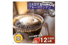 コーヒー豆 定期便 12ヶ月 自家焙煎 Morrow珈琲 ブルーマウンテン 400g (200g×2) ストレート レギュラーコーヒー 珈琲 コーヒー豆 珈琲豆 ドリップコーヒー ドリップ 自家焙煎珈琲 自家焙煎コーヒー 12回 お楽しみ 福岡 福岡県 小郡市