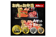 肉 焼肉 お肉のお弁当 ABセット [800g・約4～6人前] ■イロイロ楽しめて牛たんもたっぷり！ 焼肉セット お肉