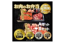 定期便 2回 毎月届く！お肉のお弁当 ABセット コース 肉 お肉 お楽しみ 2ヶ月