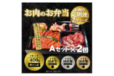 定期便 2回 毎月届く！お肉のお弁当 AAセット コース 肉 お肉 お楽しみ 2ヶ月