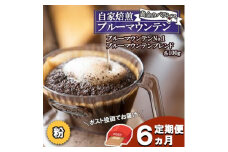 定期便 6ヶ月 黄金のバランス ブルーマウンテン (粉)【ポスト投函】 2種 各100g