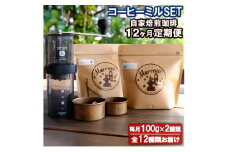 Morrow珈琲 12ヵ月定期便&コーヒーミル・スマートG レギュラーコーヒー 珈琲 コーヒー 珈琲粉 コーヒー豆 珈琲豆 ドリップコーヒー ドリップ 自家焙煎珈琲 自家焙煎コーヒー 12回 お楽しみ 福岡 福岡県 小郡市