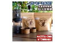 Morrow珈琲6ヵ月定期便&コーヒーミル・スマートG【増量】レギュラーコーヒー 珈琲 コーヒー 珈琲粉 コーヒー豆 珈琲豆 ドリップコーヒー ドリップ 自家焙煎珈琲 自家焙煎コーヒー 6回 お楽しみ 福岡 福岡県 小郡市