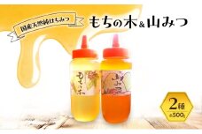 はちみつ もちの木／山みつ 各500g セット 蜂蜜 2種