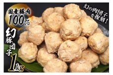 【国産豚肉100％】 肉団子 幻豚団子 1kg [まるよし食肉 福岡県 筑紫野市 21760017] 肉団子 肉だんご 肉 豚肉 ぶた肉 豚 だんご 国産 ミートボール おかず 鍋 揚げ物  簡単調理