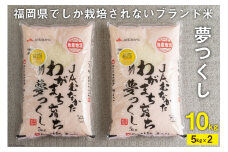 いつもの食卓に 「ちょっと贅沢な」福岡の美味しいお米 福岡の米 夢つくし 5kg×2 [南国フルーツ 福岡県 筑紫野市 21760886]