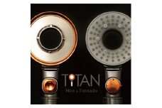 脱塩素ミストシャワーヘッドTITAN(タイタン)角度調整シャワーフック付(1個)ミスト 浄水 塩素除去 アダプター付き【ksg0247】【FORESTWATER】