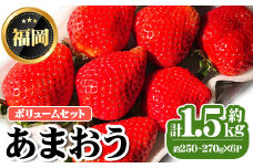 ＜先行予約受付中・数量限定＞2026年2月からお届け！あまおうボリュームセット(計約1.5kg・約250～270g×6P) 苺 いちご イチゴ フルーツ 果物 くだもの 手作り スイーツ ＜離島配送不可＞【ksg1248】【THE FARM_strawberry】