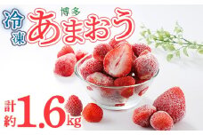 冷凍 博多あまおう (計約1.6kg) いちご イチゴ 苺 あまおう 冷凍いちご 冷凍イチゴ 国産 福岡県 果物 フルーツ アイス シャーベット ジャム スムージー 冷凍フルーツ ＜離島配送不可＞【ksg1744】【農産物直売所ほたるの里】