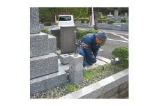 福岡中央霊園内　お墓の清掃代行サービス(1回分:作業時間60分)【1072413】