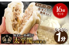 本場中国の味　太平閣の豚まん　16個_ 肉まん 豚まん 中華まん 中華 福岡 福岡県 大野城市 九州 グルメ お取り寄せ 人気 ふるさと 【1075361】