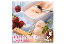 こだわり!福岡産あまおうジェラート 1000ml(大野城市)【1110600】