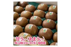 福岡限定!ブランドキウイ「甘うぃ(あまうぃ)」約3kg箱(24-30玉)(大野城市)_ キウイ キウイフルーツ フルーツ 果物 くだもの ふるーつ 青果 国産 産地直送 ブランド 福岡 高糖度 送料無料 贈答 ギフト プレゼント 【1125951】