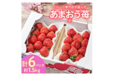 ＜2026年発送先行受付＞フルーツ専門店が選んだ「あまおう苺」春250g×6パック(大野城市)【1083968】