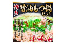 博多醤油もつ鍋　3～4人前セット【1296603】