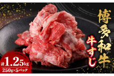数量限定　博多和牛すじ　1250g(250g×5パック)【1426117】