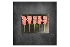 厚切り黒毛和牛ロース串 5本【1526850】