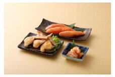 うまかもんセット（樽入り無着色辛子明太子「匠」・いか明太子・手羽先明太子）【海千】_HA0344