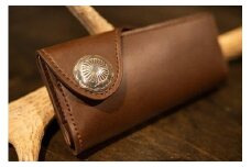 コンチョ付ロングウォレット(長財布)【CAFE＆LEATHER Dii】_HA0173