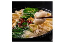 九州産 和牛マル腸 博多もつ鍋（餃子入り）(3～4人前)【ぶどうの樹】_HA0809