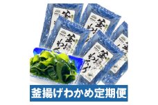 【定期便/年６回/奇数月お届け】釜揚げ塩蔵わかめ（120g×5パック）【マサエイ水産加工】_HB0097