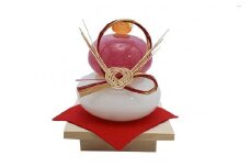 おめでたい紅白鏡餅（大）KM-N5【粋工房】_HA1187