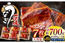 うなぎ蒲焼き(約100g）×7Pセット【魚住商店】_HA1495