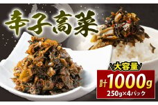 辛子高菜 250g×4パック【魚住商店】_HA1585