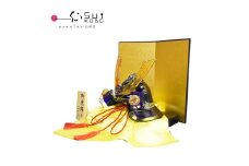 ガラスの武将兜　GK-15RO【粋工房】_HA1645