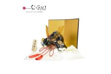 ガラスの武将兜　GK-15GR【粋工房】_HA1644